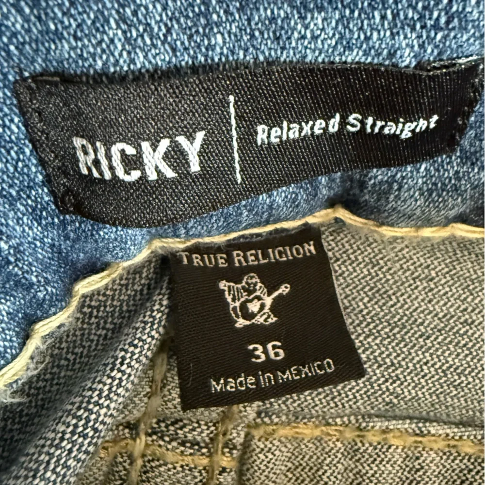New - TRUE RELIGION Ricky Flap Big T Jeans BEACH Men | 36
